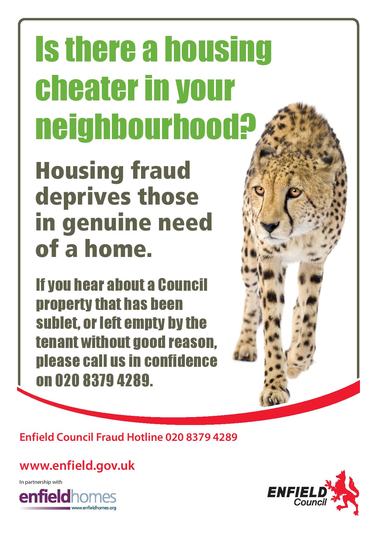 Enfield Council tenancy fraud crackdown at Christmas
