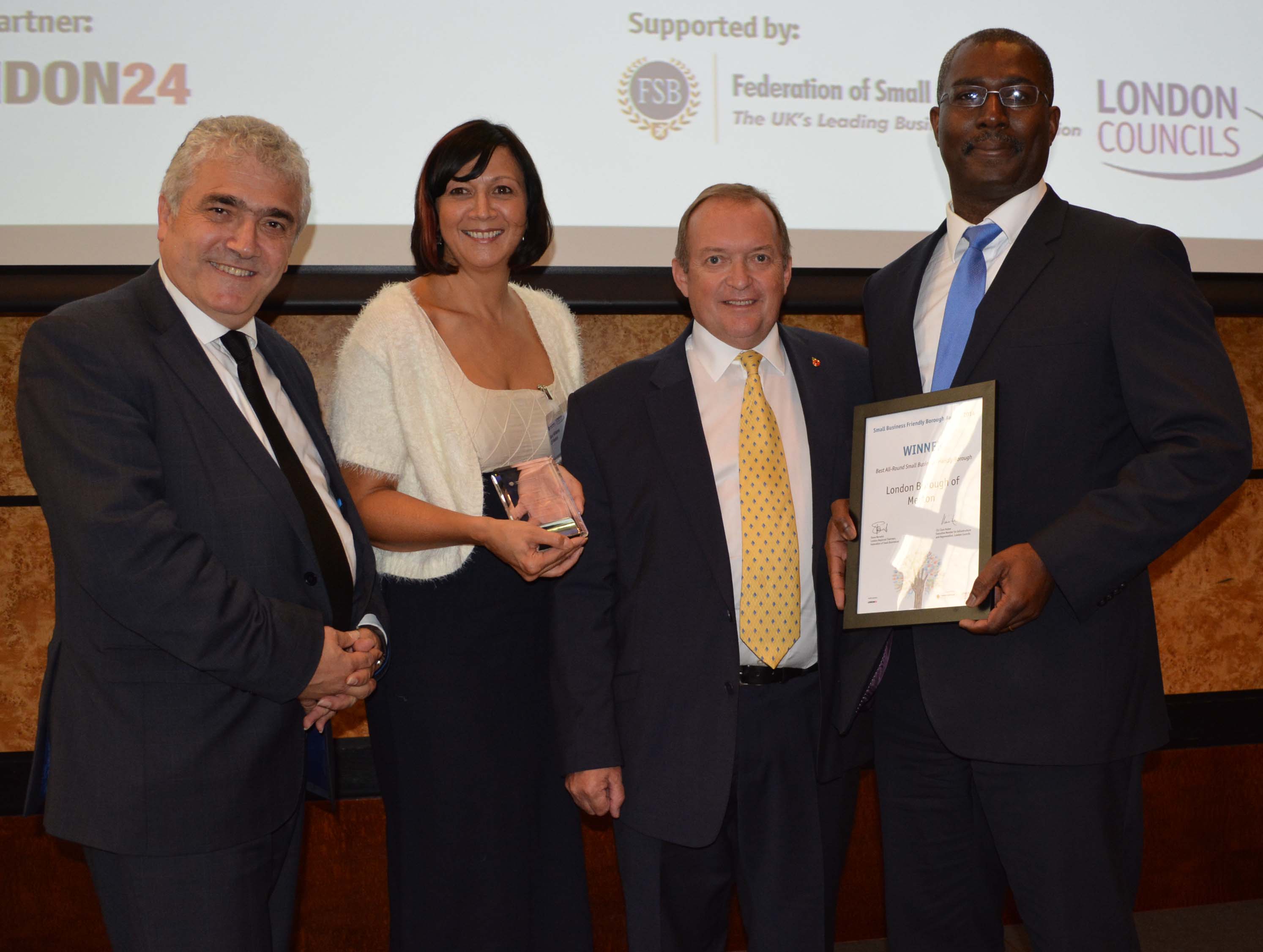Stephen Alambritis Merton Council named Best All Round Small Business Friendly Borough