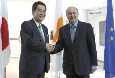 Japanese Vice Minister for FA supports President’s efforts for peaceful solution in Cyprus