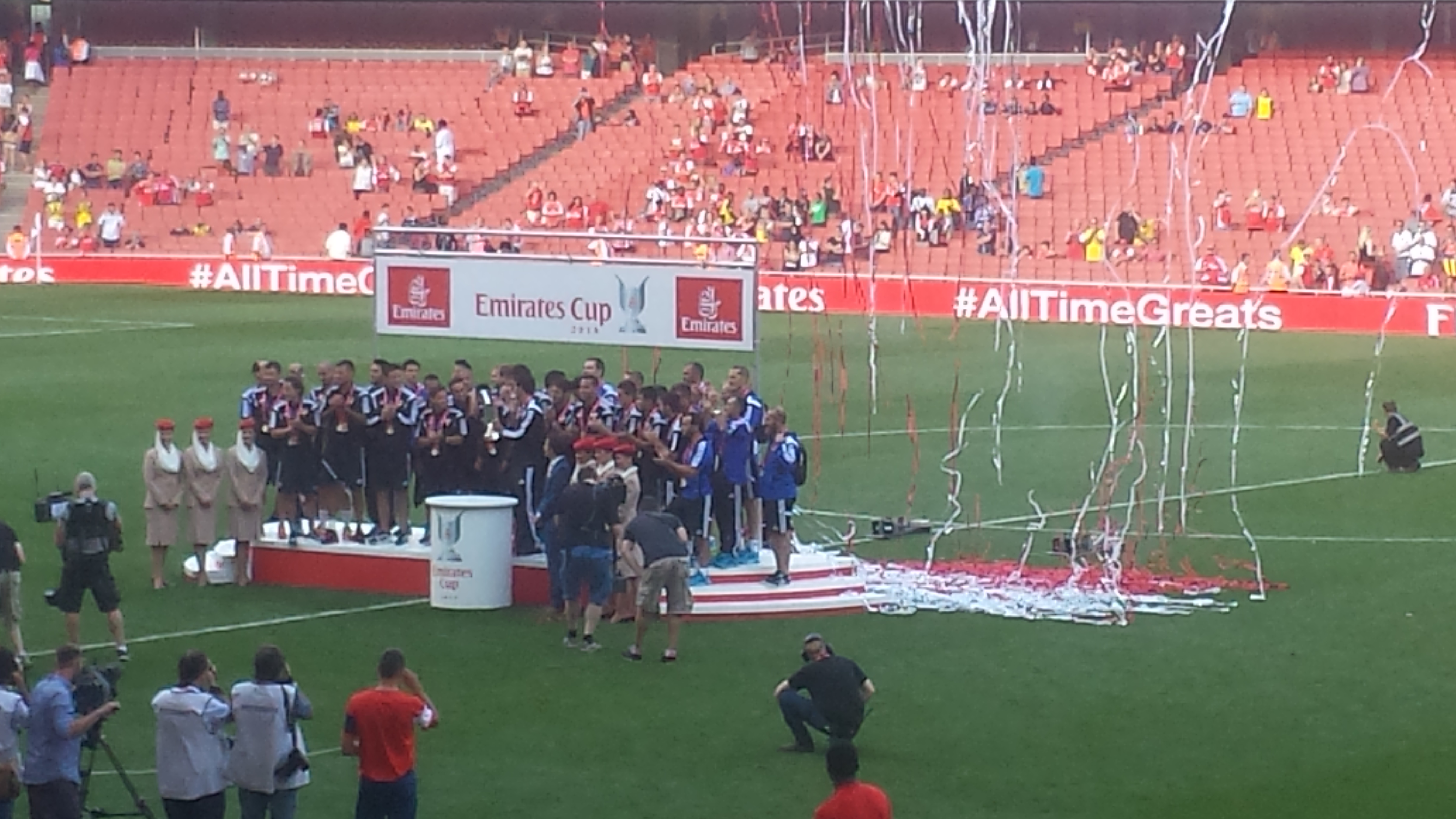 Ticket D'entrée Emirates Cup 2014 (Benfica - Valencia & Arsenal - Monaco) - Plié