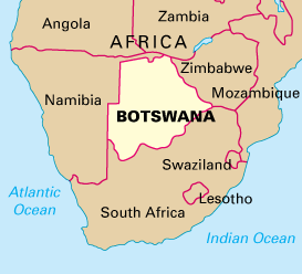 The High Commissioner of Cyprus in South Africa presented his credentials to the President of Botswana