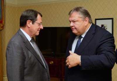 Cyprus President meets Greek FM