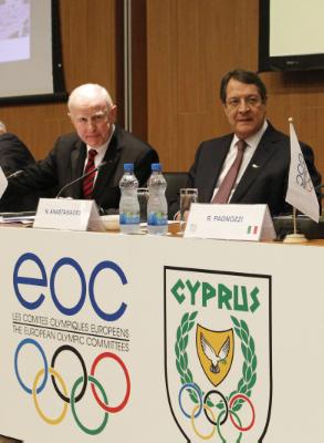 Cyprus fully shares objectives of Olympic Movement