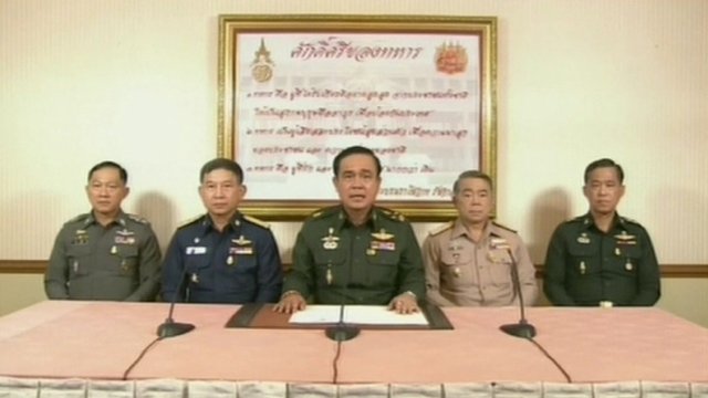 Thailand coup d’etat as military seizes power