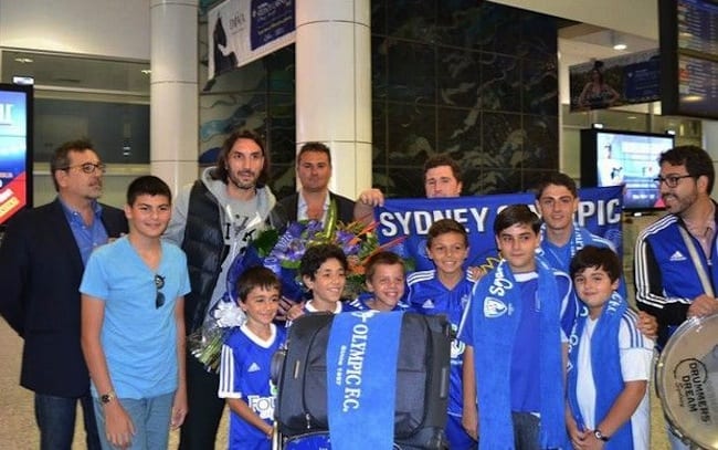 Greek football star Sotirios Kyrgiakos in Sidney for Two Matches