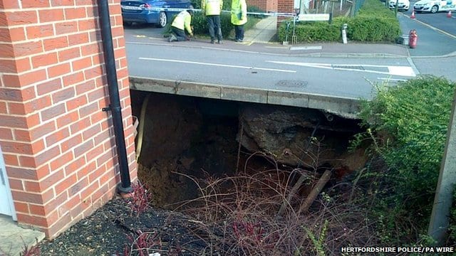 New sinkhole find: Hertfordshire homes evacuated