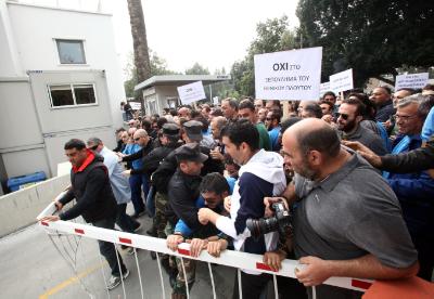 Strikes again in Cyprus today while MPs discuss privatisations Bill