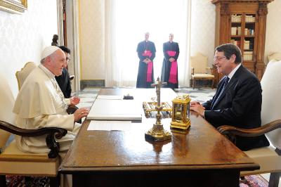 President Anastasiades concludes official visit to Holy See