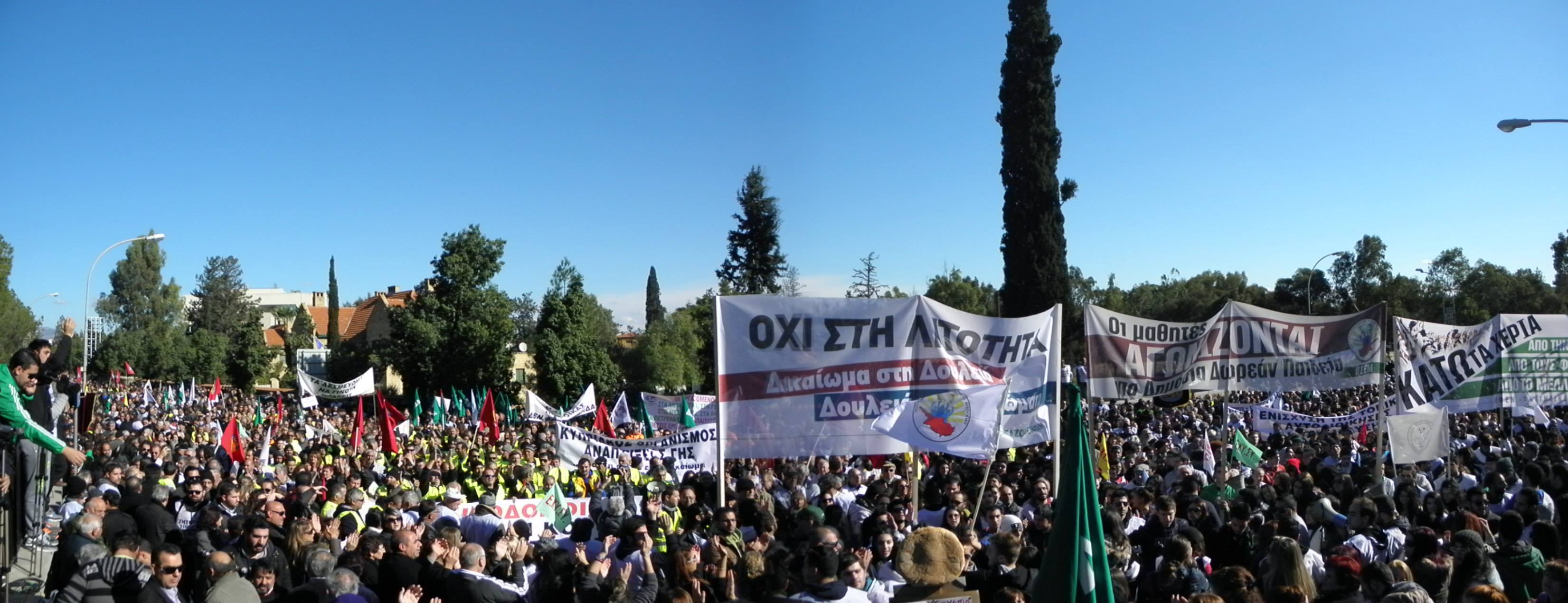 Mass demonstration in Cyprus next Saturday