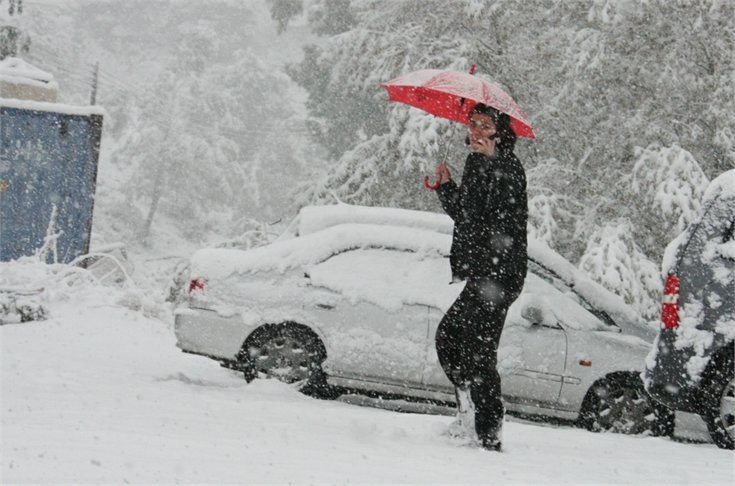 Heavy snow in Cyprus