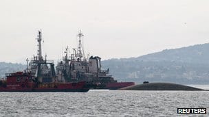 Greek Tanker sinks