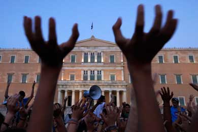 Rally planned today as Greek Parliament votes on bailout deal