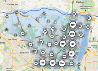 Enfield crime hotspots are revealed by police