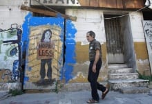 Greeks vent election despair through graffiti