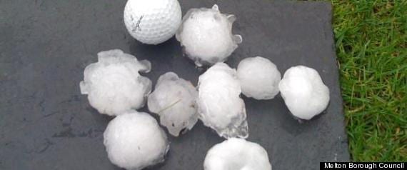 Hailstones ‘The Size Of Golfballs’ Hit Leicestershire