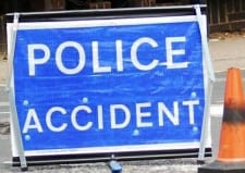 Car overturned in Brookmans Park