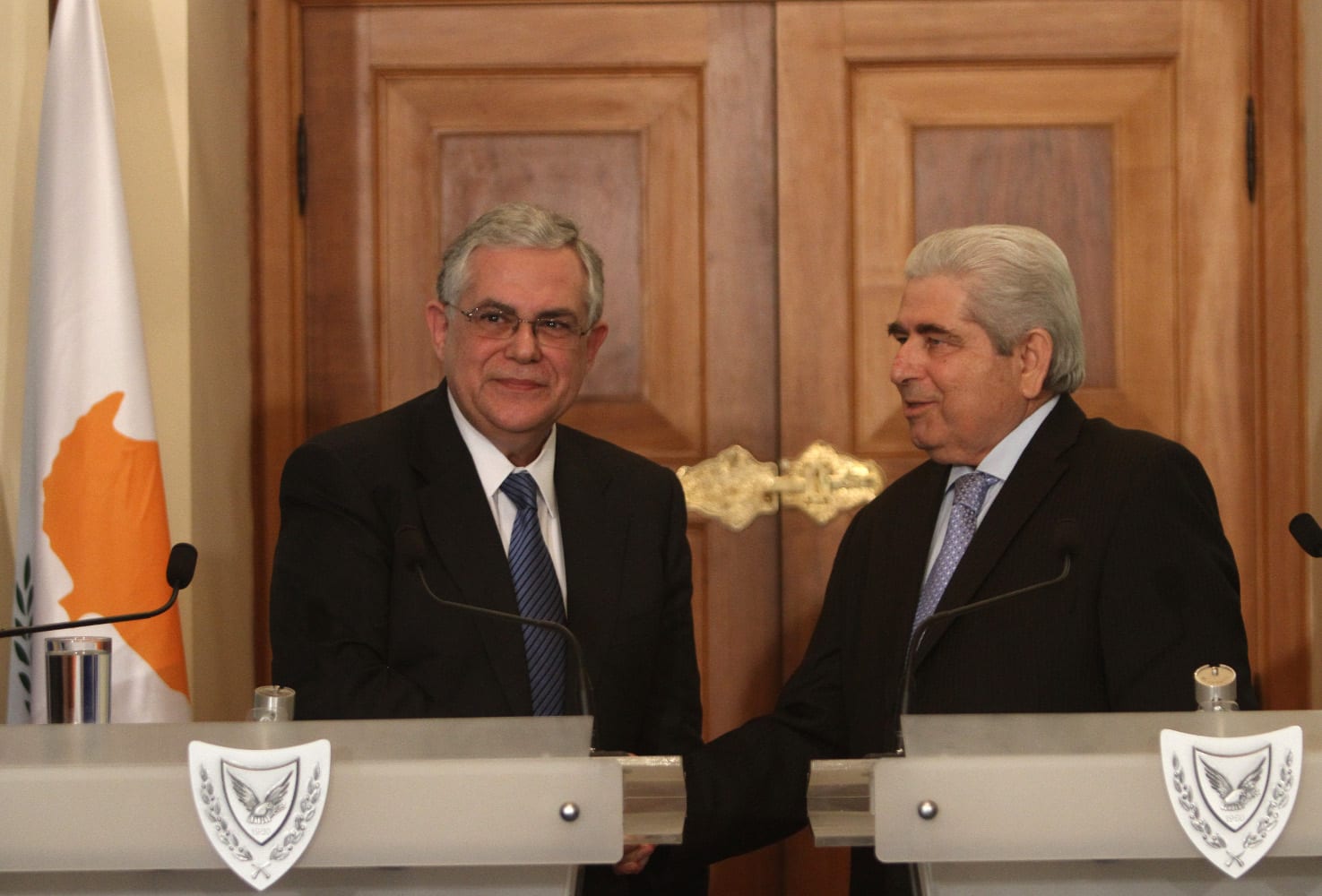 Christofias – Papademos efforts on Cyprus issue and energy