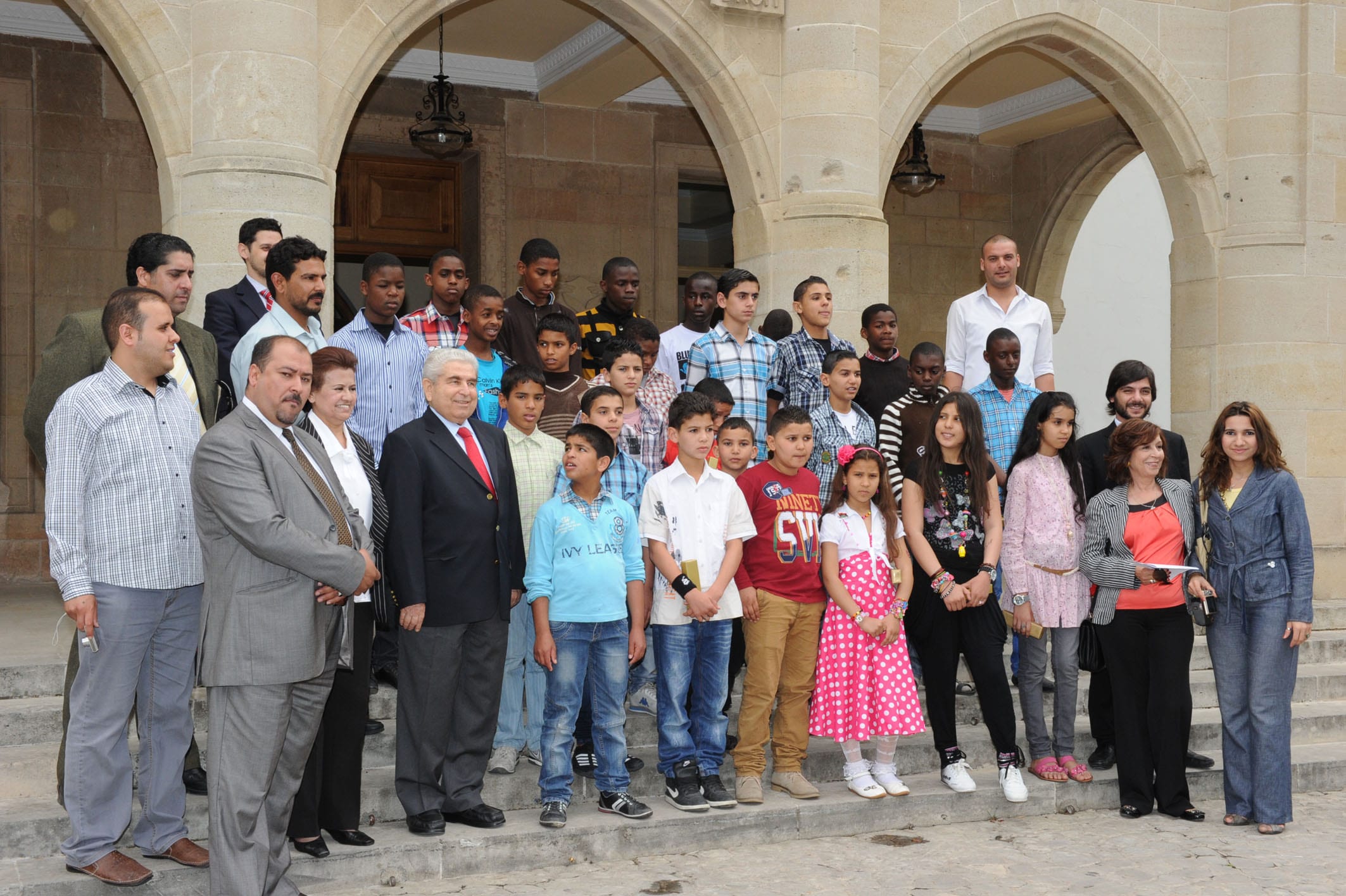 Children from Libya received by Cyprus President