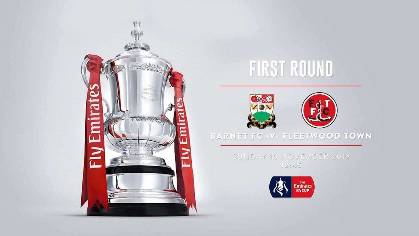 Barnet v Fleetwood Emirates FA Cup