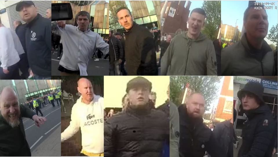 Appeal to identify men re disorder before Tottenham v Ajax match in April
