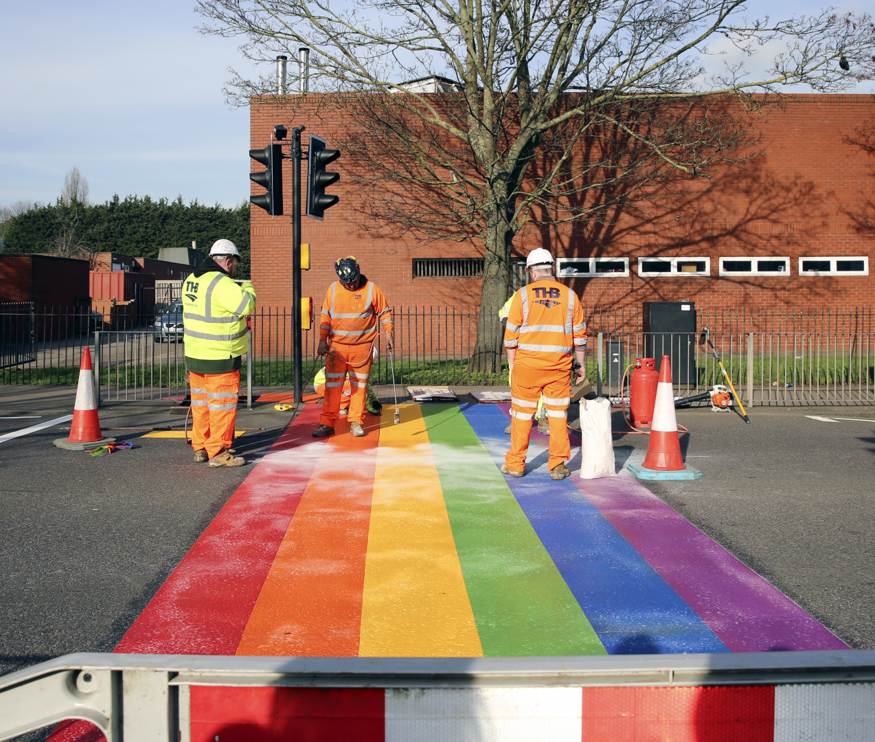 Haringey says no to hate with LGBTQ+ rainbow crossings