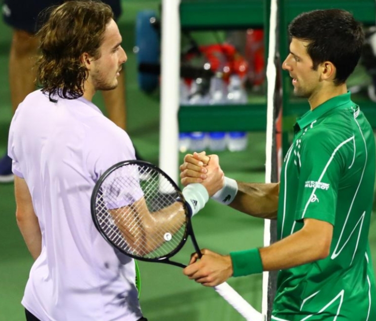 Djokovic breezes past Tsitsipas to claim fifth Dubai title