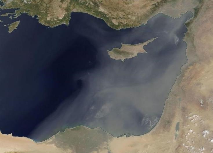 High concentration of dust in Cyprus on Thursday