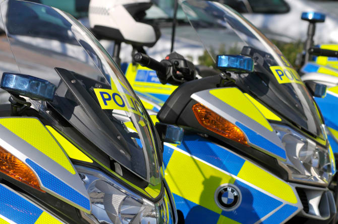 A teenager has been arrested after police officers pursued and stopped a moped in North London that drove down the wrong side of the road.
