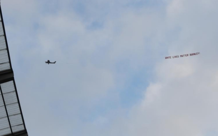 Burnley condemn ‘White Lives Matter’ flyover banner
