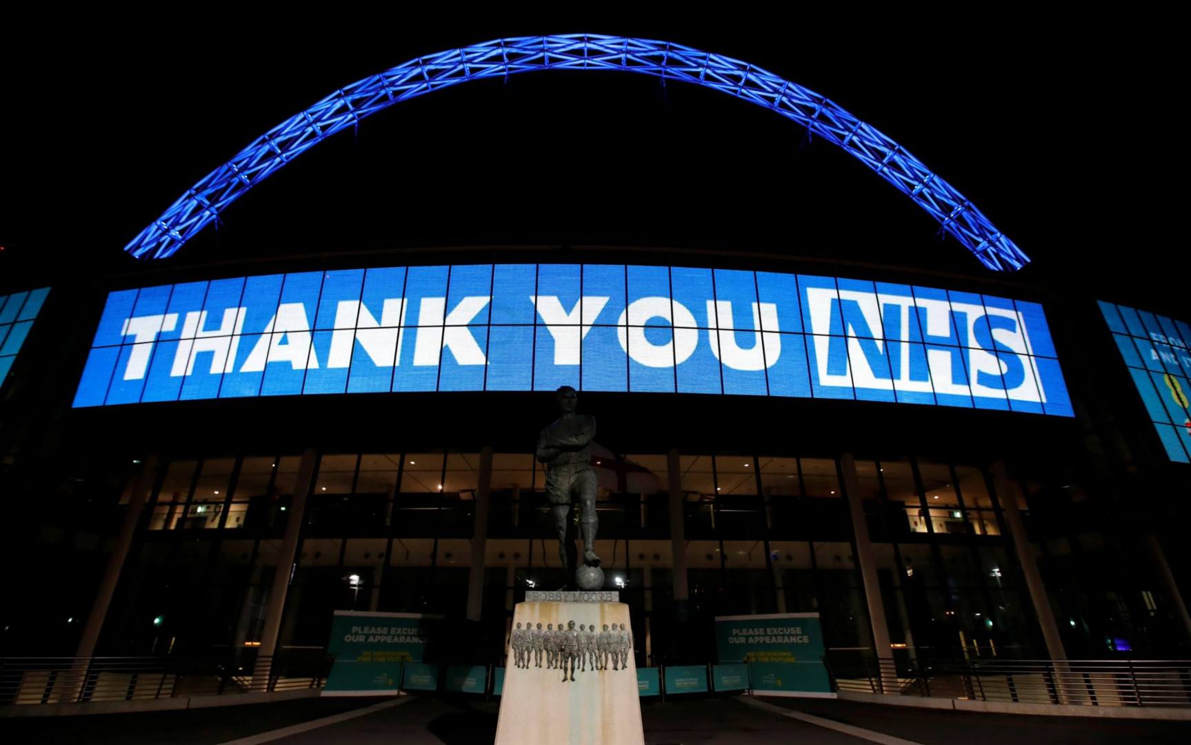 UK skyline to #lightitblue for NHS birthday