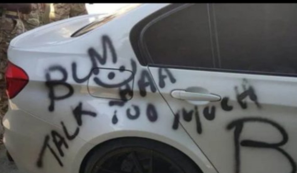 Black British squaddie found his car daubed with racist and anti-Black Lives Matter graffiti at an army base in Cyprus.