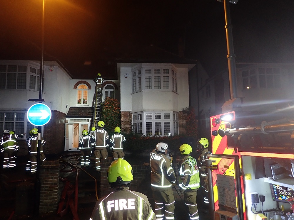 Southgate fire caused by overheating lighting a smoke alarm alerted a resident to the fire