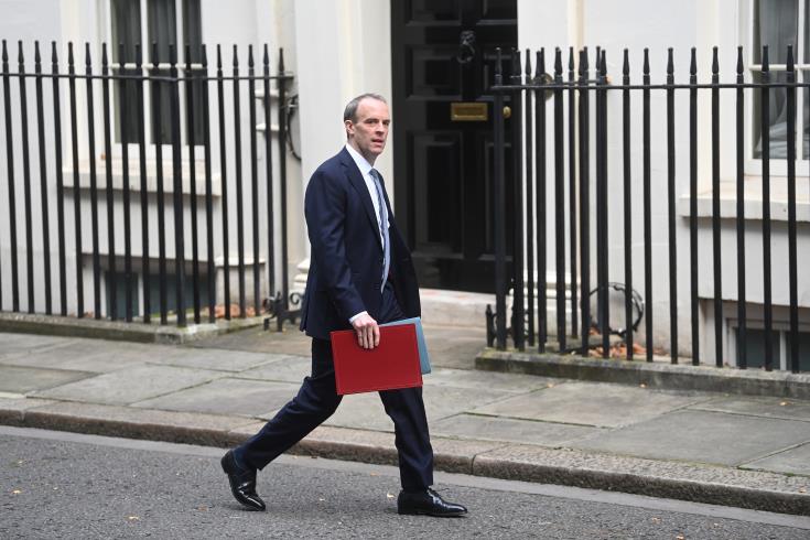 Foreign Minister and UK counterpart discuss Cyprus issue, Raab reiterates support for resumption of settlement talks