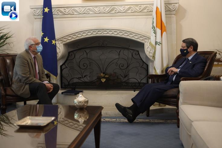 Responsibility for finding a solution lies with Cypriots, Borrell reiterates