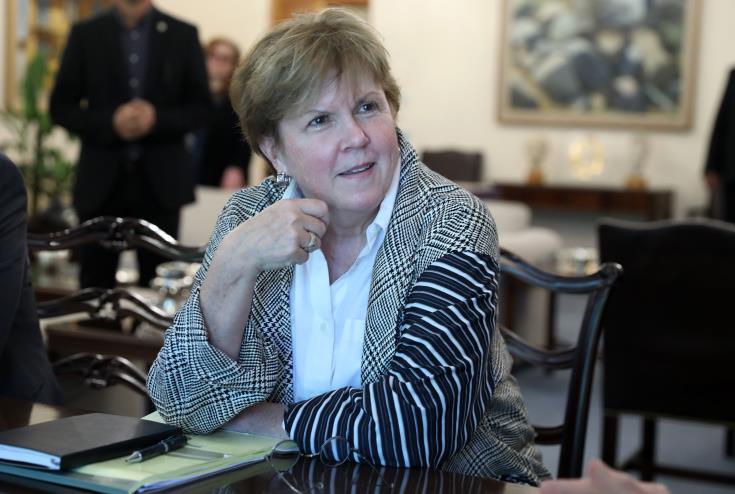 Jane Holl Lute discusses UN Cyprus talks with British minister