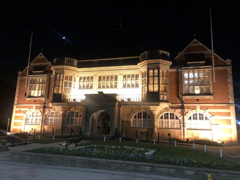 Barnet Council lights up Hendon Town Hall orange to remember Sarah Everard