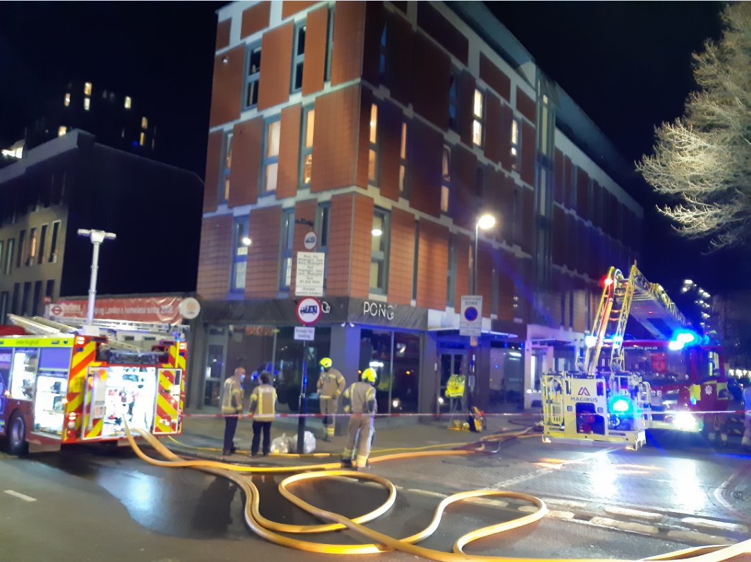 Roof fire – Islington