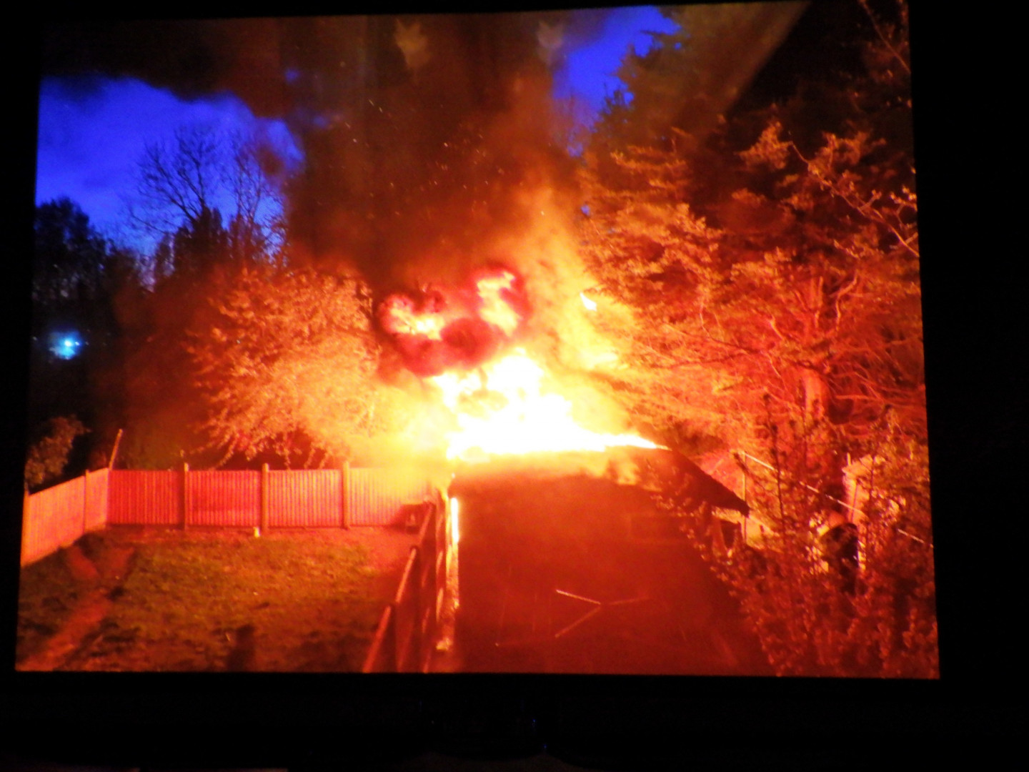 Palmers Green fire is believed to be caused by a charcoal barbecue