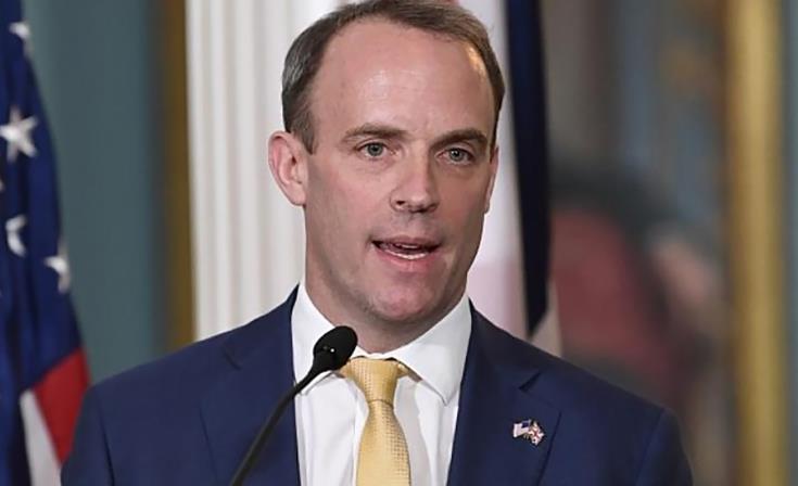 Raab describes meetings with Anastasiades and Cavusoglu in Geneva as “valuable” and urges “flexibility”