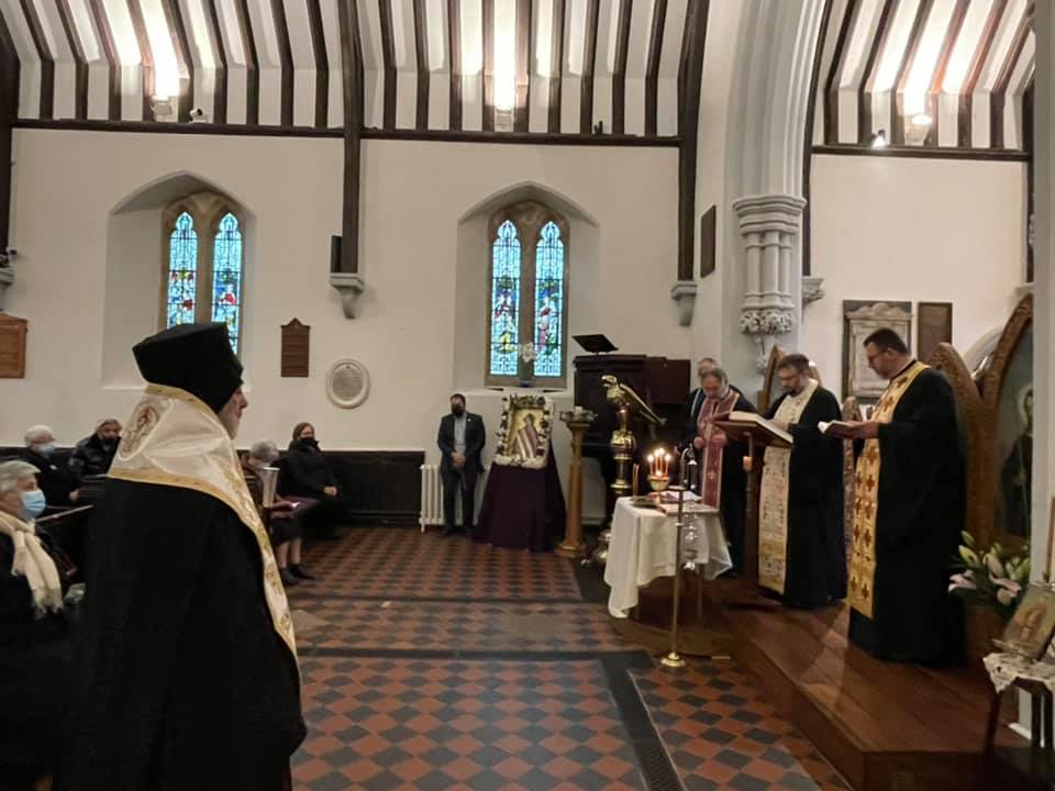 Archbishop Nikitas of Thyateira and Great Britain visits Barnet, North London