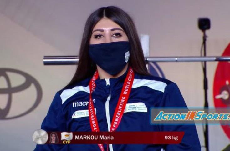Cypriot Maria Markou wins silver medal at Para Powerlifting World Cup