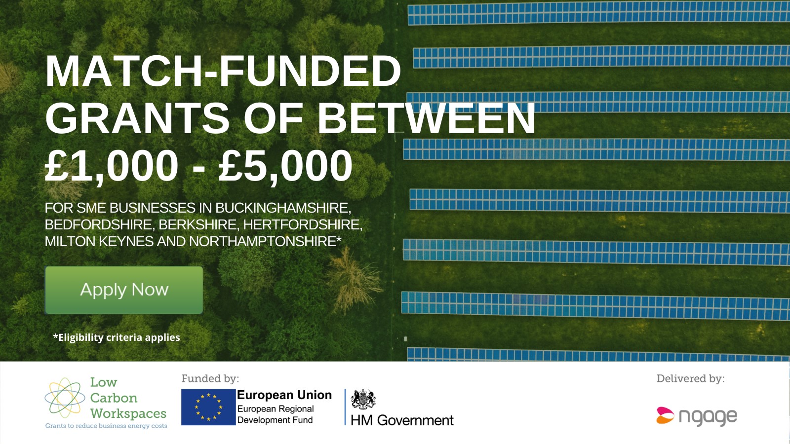 Match-funded grants of between £1,000 to £5,000 are available for SME businesses in the Borough of Broxbourne