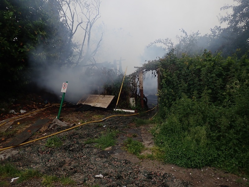 Allotment fire – Edmonton
