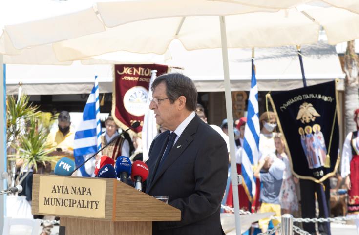 President expects briefing by Lute on what UN will do for Cyprus talks based on Resolutions and international law
