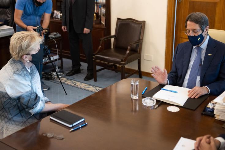 Cyprus President tells UN envoy he is ready for a new informal meeting, substantive talks and a joint meeting with Tatar