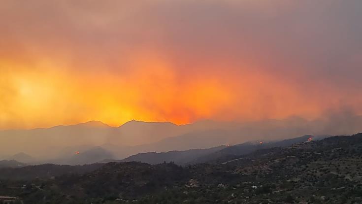 Cyprus Police release contact numbers for people in immediate need as fires continue to rage