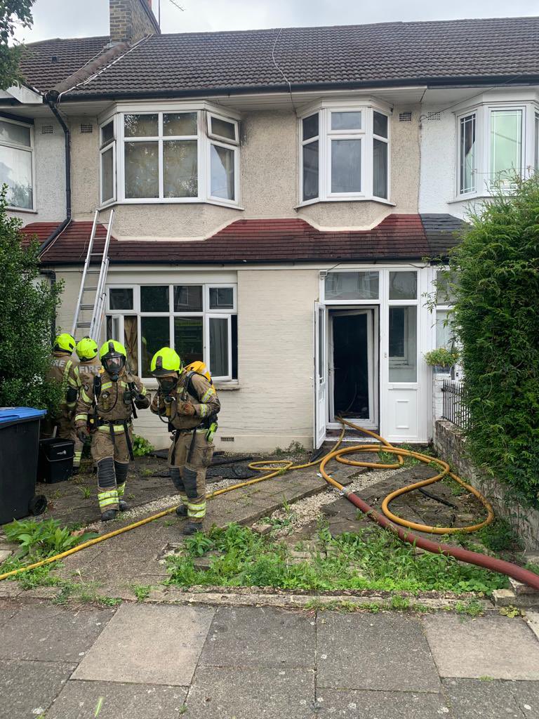House fire Palmers Green
