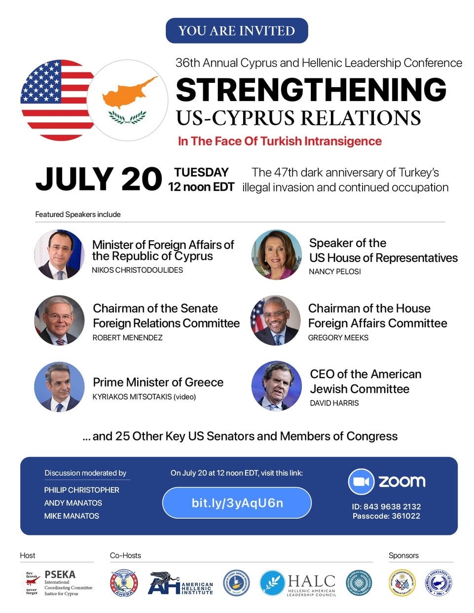 Top US policymakers, Greek and Cypriot officials discuss US-Cyprus relations