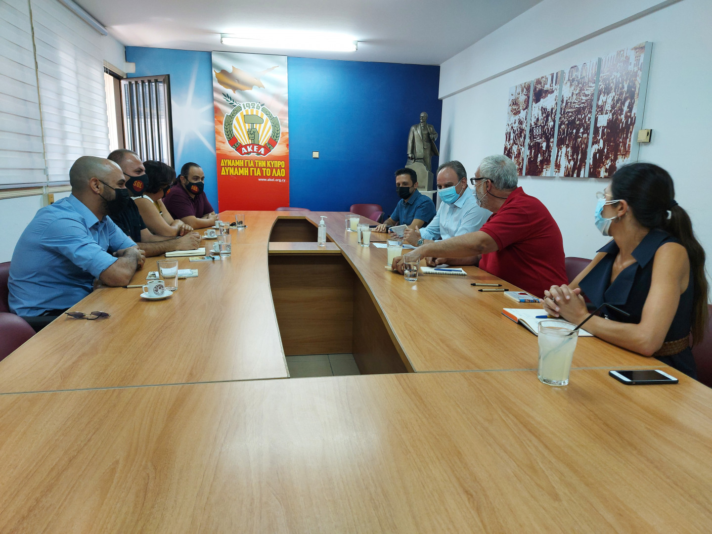 Turkish Cypriot party and AKEL meeting – Focus on the Cyprus problem and the issue of Famagusta