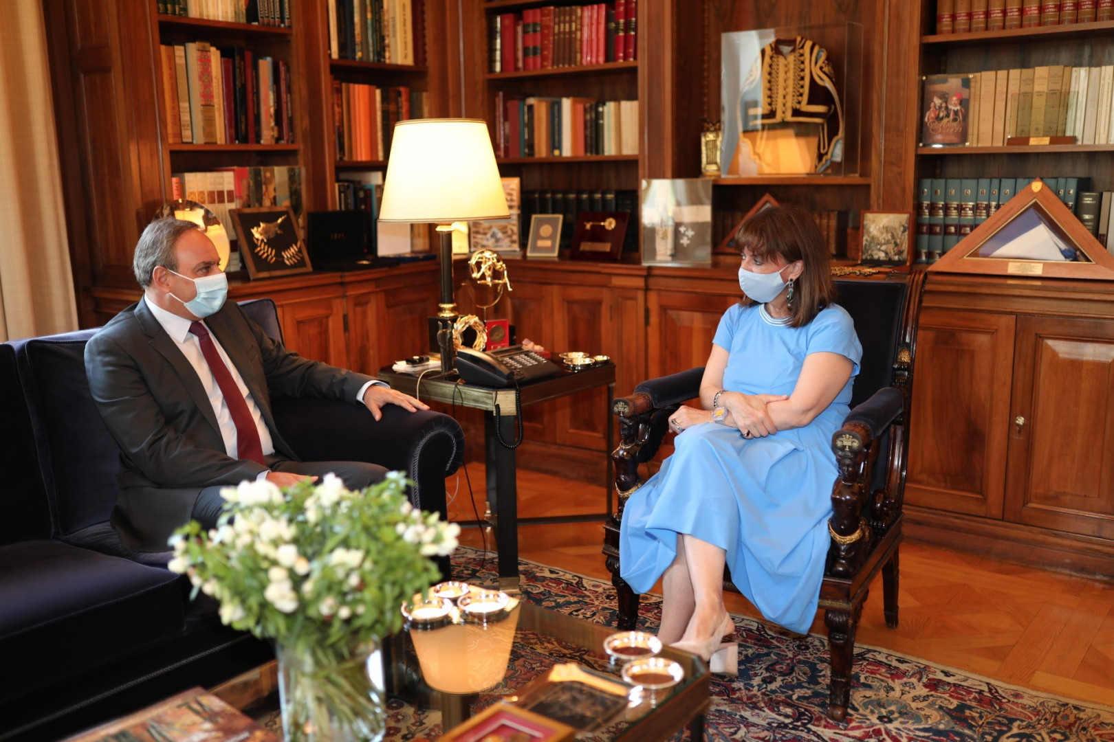 AKEL GS after the meeting with the President of the Hellenic Republic E.Sakellaropoulou